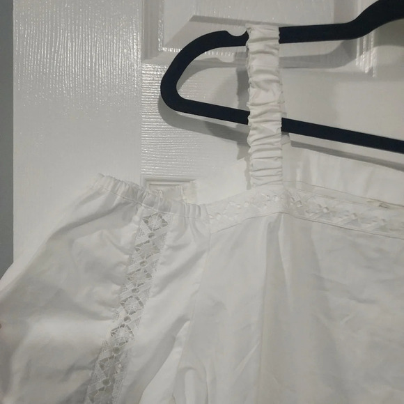 NWT Cato White Cold Shoulder Long Sleeve Blouse in Size 18/20 2X - Picture 3 of 8